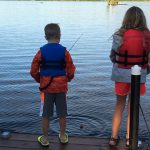 Ely Minnesota Cabins-River Point Resort-Bayport Cabin-Dock Fishing