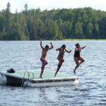 Cabins-Northern Minnesota Cabins-Northern Minnesota Resorts-Log Cabin-River Point Resort-Swim Raft