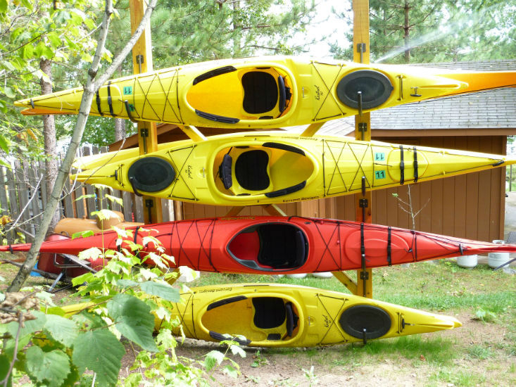 Marina Rentals and Amenities-River Point Resorts-Sea Kayaks-Birch Lake-Ely MN
