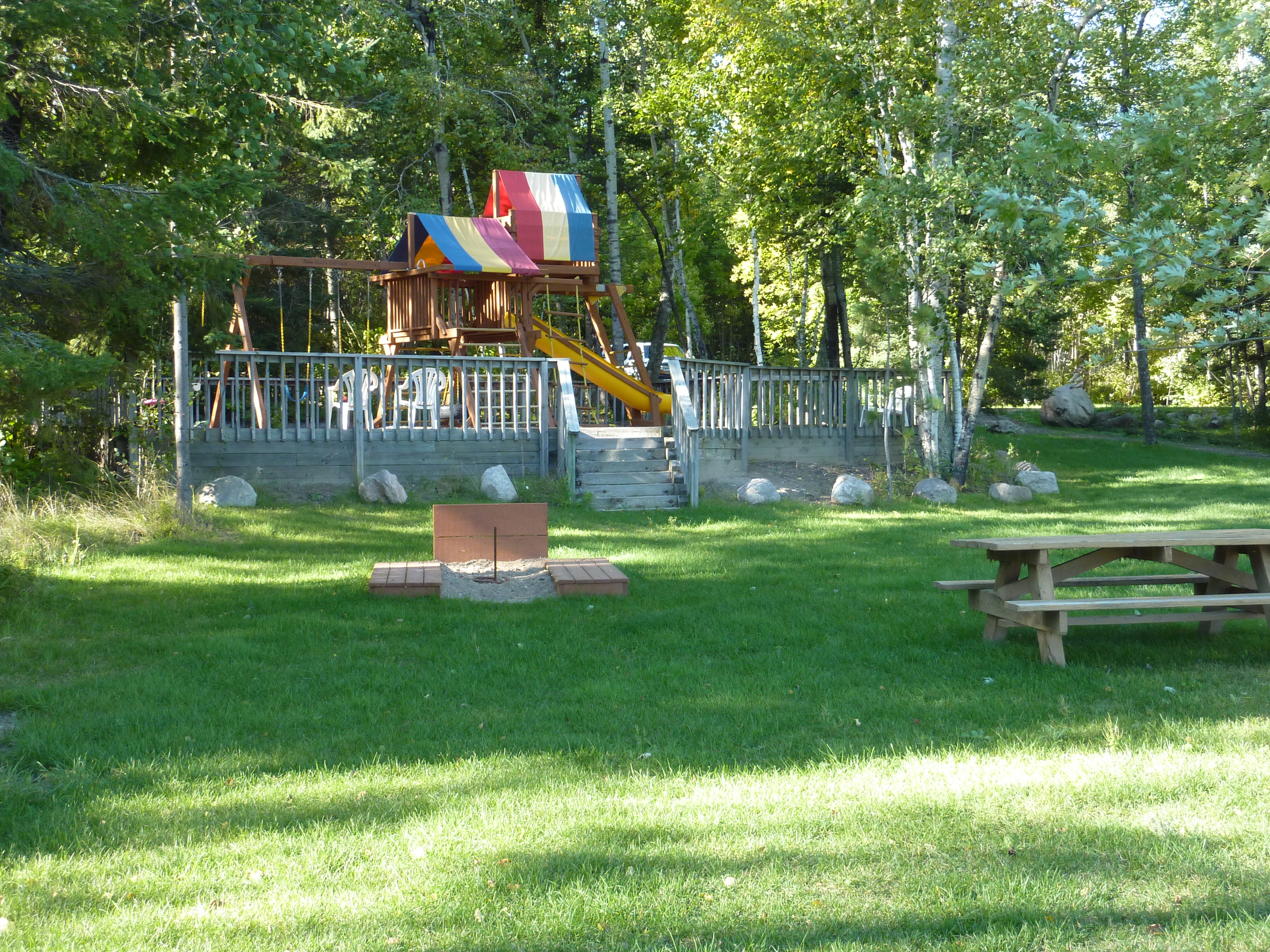 Ely Minnesota Resorts-River Point Resort-Birch Lake-Playground
