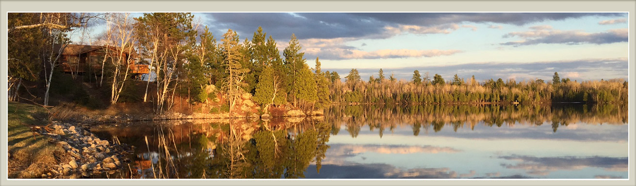 Ely Minnesota Lodging-River Point Resort-Beautiful Birch Lake